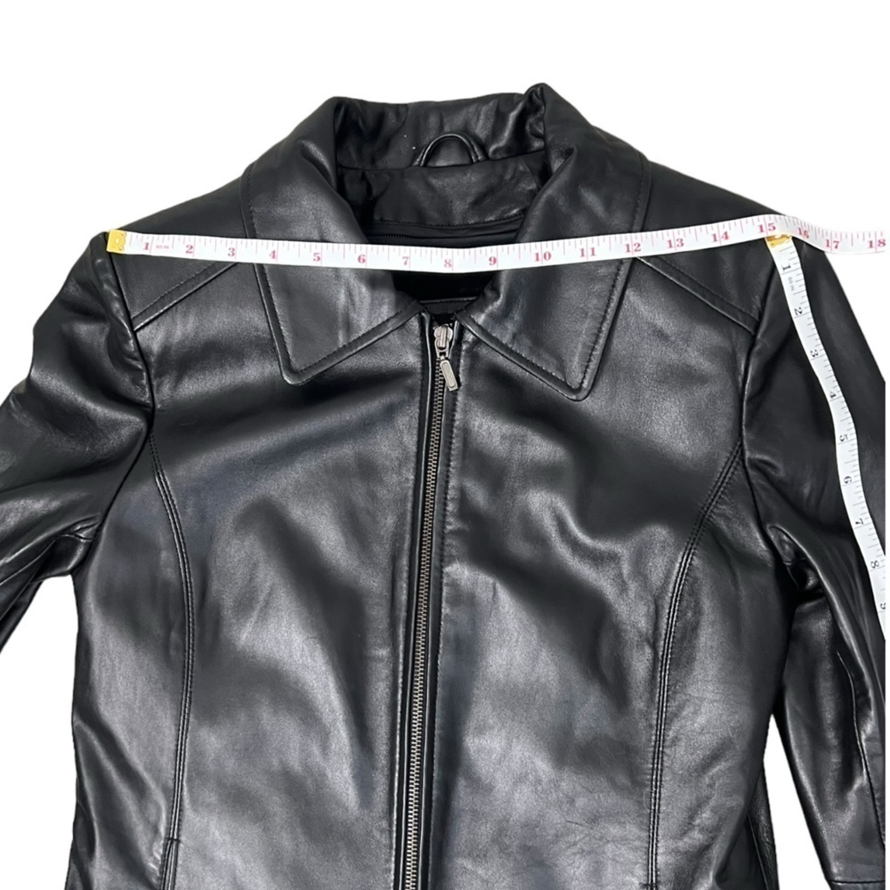Robert Phillipe New York Black Leather Jackets - Size Small - Picture 13 of 14
